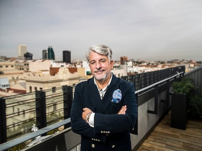 Juan Pedro Moreno, presidente ejecutivo de WPP en España, en la terraza de la sede en Madrid: La Matriz.