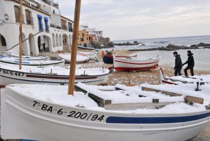 Playa de Calella de Palafrugell (Girona).