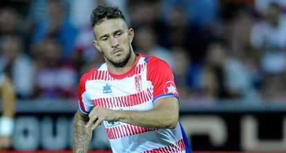 Floro Flores, en el partido contra el Sevilla.