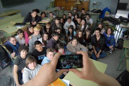 Alumnos de Cultura Audiovisual del instituto Concepción Arenal de Ferrol.