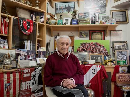 Jorge Griffa, en su casa de Buenos Aires (Argentina), en agosto de 2022.