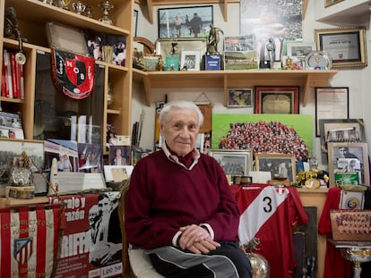 Jorge Griffa, en su casa de Buenos Aires (Argentina), en agosto de 2022.