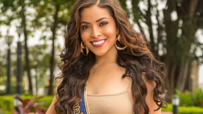 La excandidata a Miss Ecuador Landy Párraga.