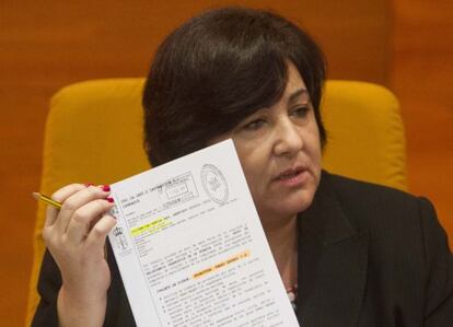 La alcaldesa de Sanxenxo, Catalina González