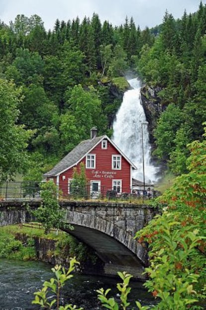 Cascada de Steinsdalsfossen, en Noruega.