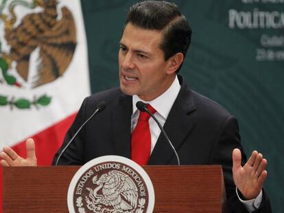 Enrique Peña Nieto, en conferencia de prensa.