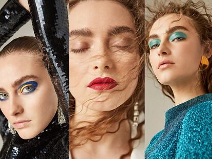 Tres looks para jugar con el maquillaje en estas fiestas