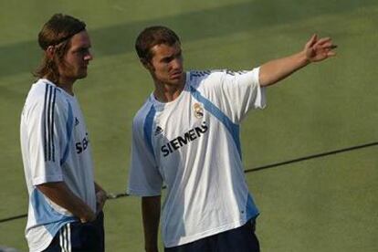 El central inglés, Jonathan Woodgate, durante un entrenamiento