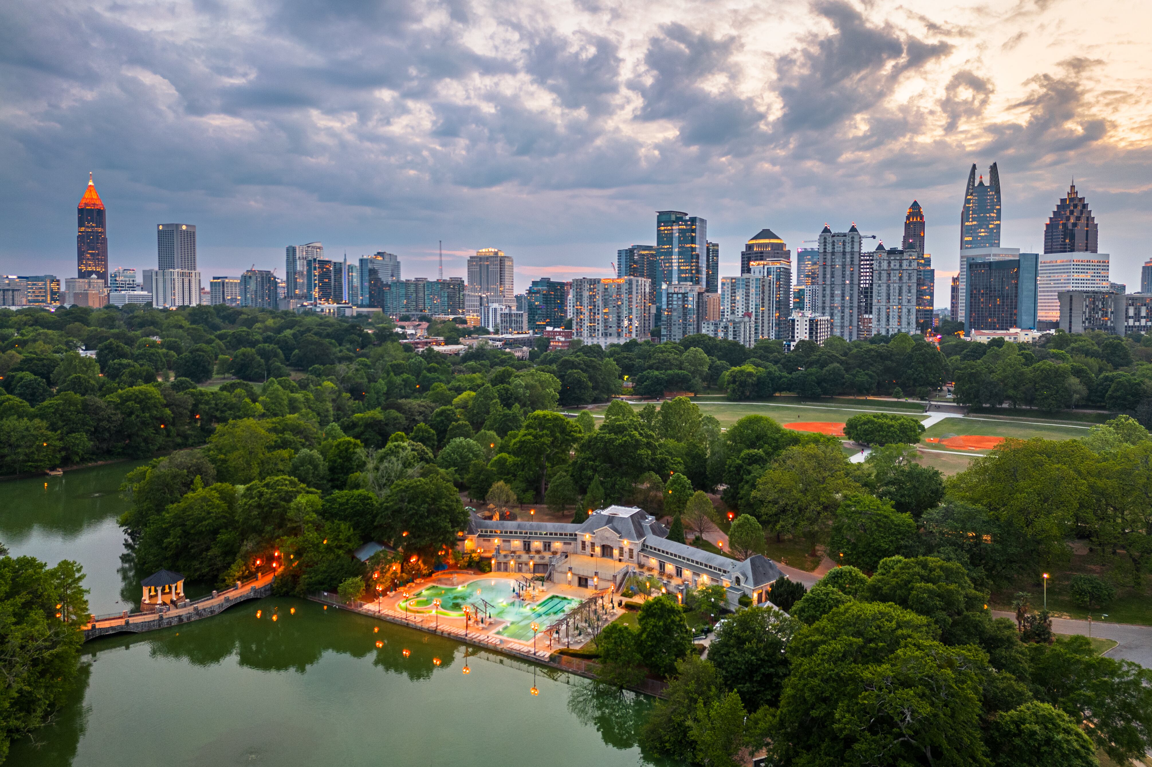 El Piedmont Park, en la zona céntrica de Atlanta.