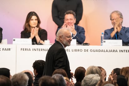 José Trinidad Padilla López, director de la FIL Guadalajara, durante la inauguración de la feria, en su edición 38.