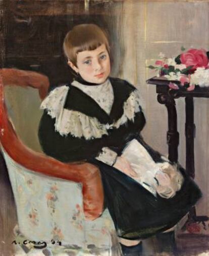 'Retrato de la niña María Navas' (1894), de Ramón Casas.