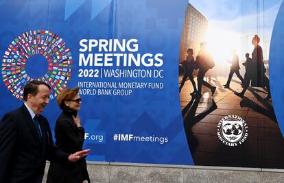 Exterior de las oficinas del FMI en Washington, donde se ha celebrado la reunión de primavera.