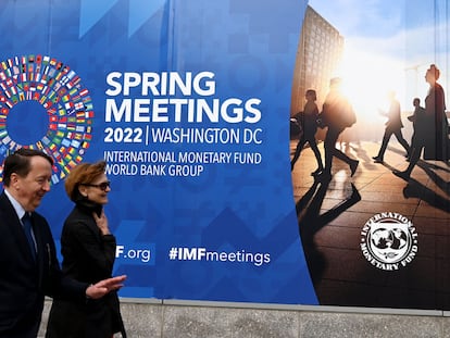 Exterior de las oficinas del FMI en Washington, donde se ha celebrado la reunión de primavera.