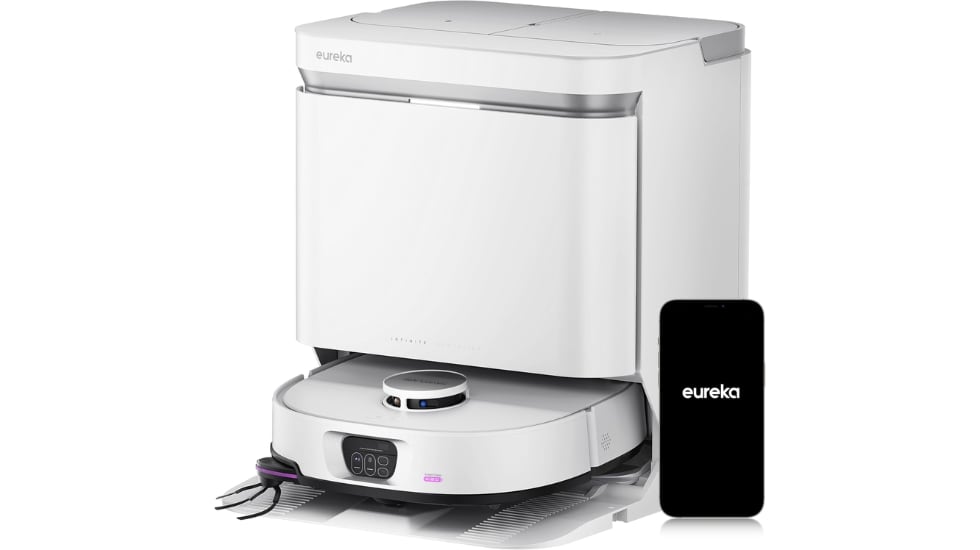 Vista del robot aspirador Eureka J15 Max Ultra.