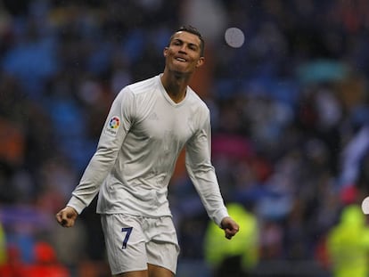 Cristiano Ronaldo, ante el Sporting.