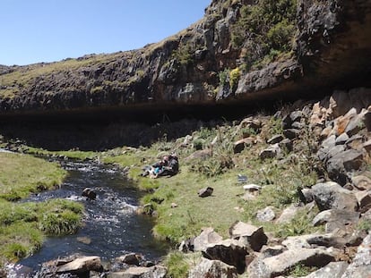 El refugio de Fincha Habera, en las montañas Bale de Etiopía, sirvió de hogar a varios grupos humanos durante milenios