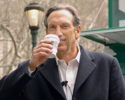 Howard Schultz, CEO de la cadena de cafeter&iacute;as Starbucks.