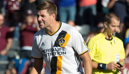 Gerrard, durante un paritdo de la MLS.