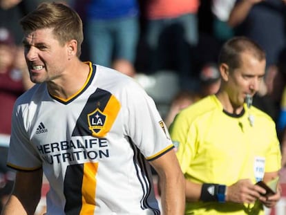 Gerrard, durante un paritdo de la MLS.