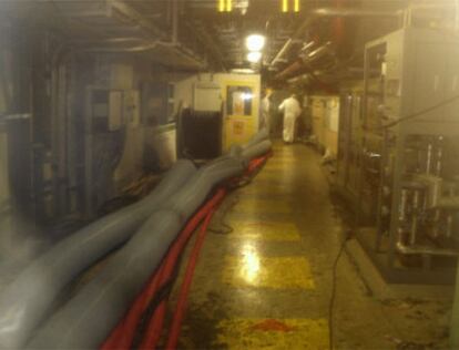 Interior del reactor 2 de la central nuclear de Fukushima