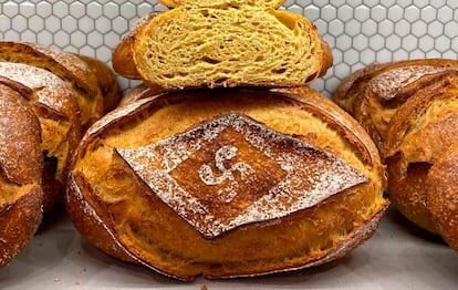 Así era el pan de maiz 'txakinarto' que hacían en el obrador Gure Ogia de Mungia (Bizkaia). Imagen cedida por el establecimiento.