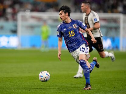 Daichi Kamada, contra Alemania en el Mundial.