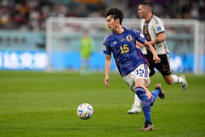 Daichi Kamada, contra Alemania en el Mundial.