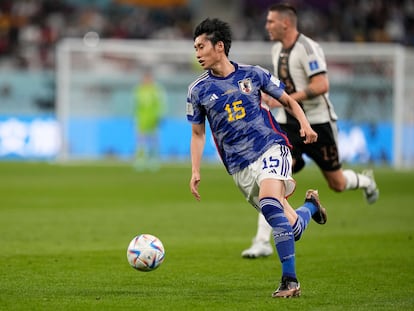 Daichi Kamada, contra Alemania en el Mundial.
