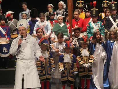 El alcalde donostiarra Juan Karlos Izagirre, en la anterior Tamborrada infantil.