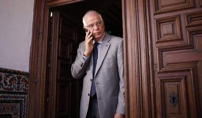 Josep Borrell, en una visita este lunes a Sevilla.
