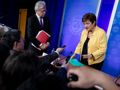 A diretora-gerente do FMI, Kristalina Georgieva, em março em Washington.