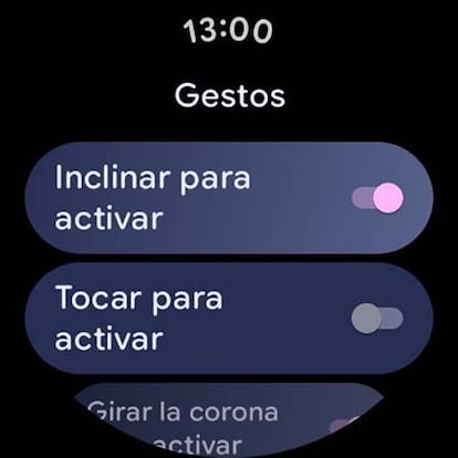 Opción gestos en el reloj Pixel Watch 4