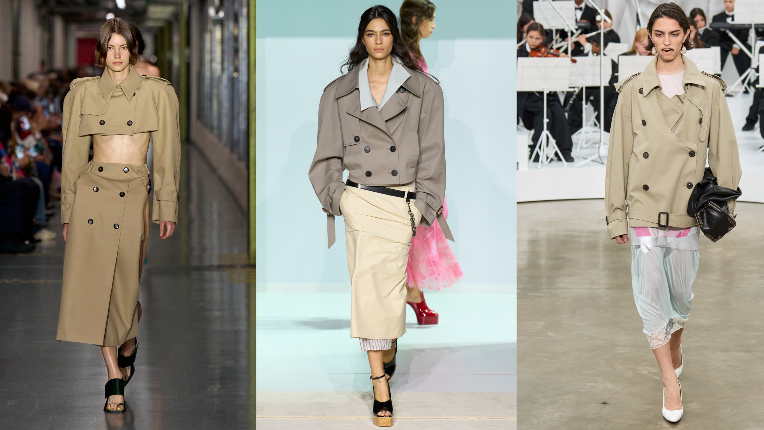 La gabardina corta se posiciona como la tendencia definitiva para el entretiempo