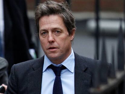 El actor Hugh Grant a su llegada al Tribunal Superior de Londres en 2011.