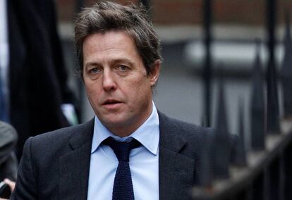 El actor Hugh Grant a su llegada al Tribunal Superior de Londres en 2011.