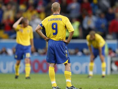 Ljungberg, tras el gol de Villa.