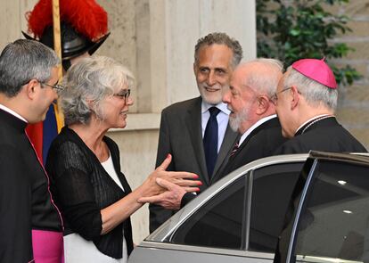 El presidente de Brasil, Luiz Inácio Lula da Silva, en el Vaticano