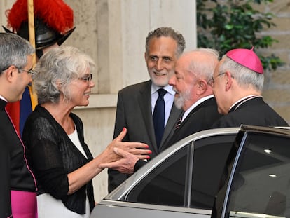 El presidente de Brasil, Luiz Inácio Lula da Silva, en el Vaticano