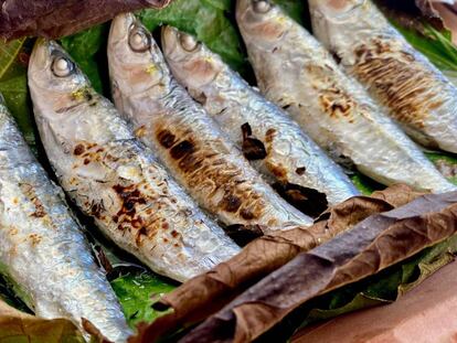 Sardinas a la teja. J.C. CAPEL