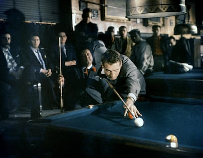 Fotograma de 'El buscavidas' (1961), la adaptación cinematográfica de la novela de Walter Tevis, protagonizada por Paul Newman y dirigida por Robert Rossen. 
