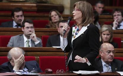 Irene Rigau, consejera de enseñanza de la Generalitat de Catalunya.