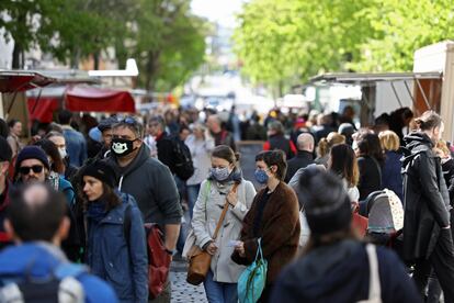 Imagen de un mercadillo el sábado en Berlín.