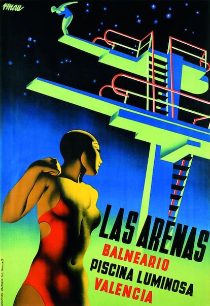 Las Arenas. Balneario. Piscina luminosa, Valencia, 1932.