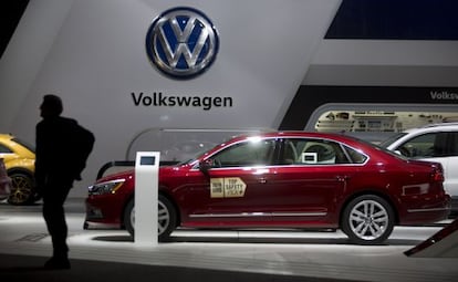 Un cotxe Volkswagen Passat, al saló de l'automòbil de Detroit (Estats Units), el 12 de gener del 2016.