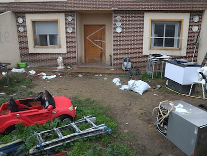 Chalet de Escalona (Toledo) en el que se ha producido un asesinato machista, este jueves.