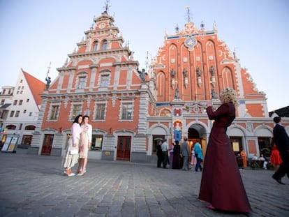 La casa de los cabezas negras, en Riga (Letonia).