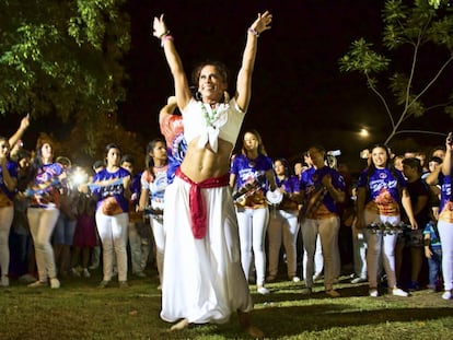 A batucada encerrou a primeira noite de festejos de San Baltasar