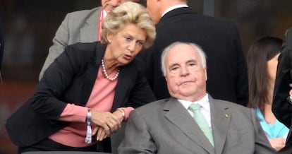 Helmunt Kohl, durante un partido de f&uacute;tbol.