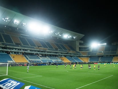 El estadio Ramón de Carranza en el Cádiz-Osasuna.