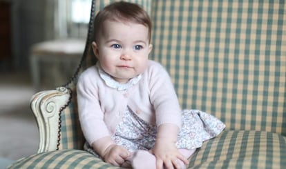 La princesa Carlota en una fotograf&iacute;a tomada por su madre, Kate. 